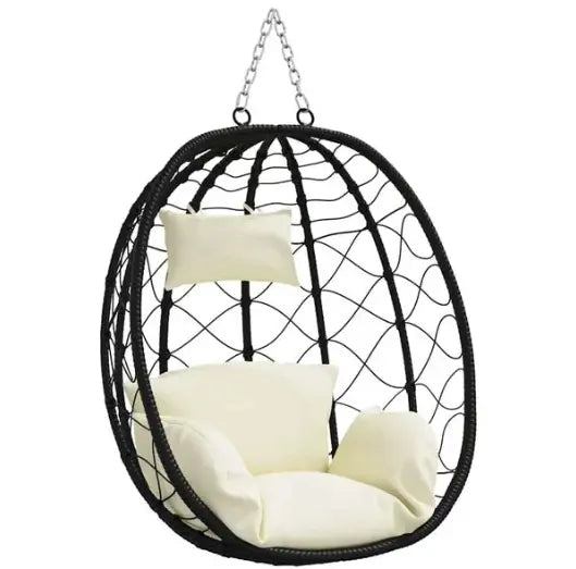 Fauteuil Œuf Suspendu Design Noir Flottea