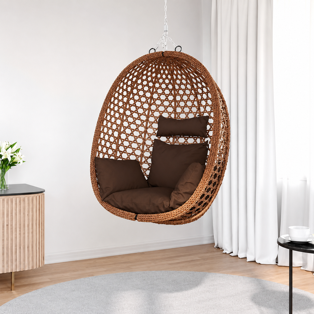 Chaise Suspendue Œuf Pivotante Polyrotin Flottea